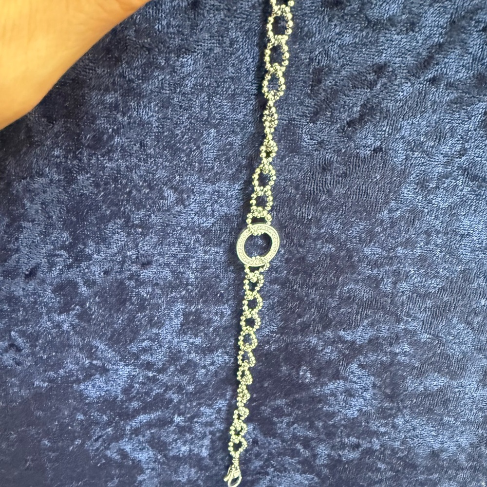 Caviar Spark Circle Diamond Link Bracelet from Lagos Sz 7 - Picture 12 of 13